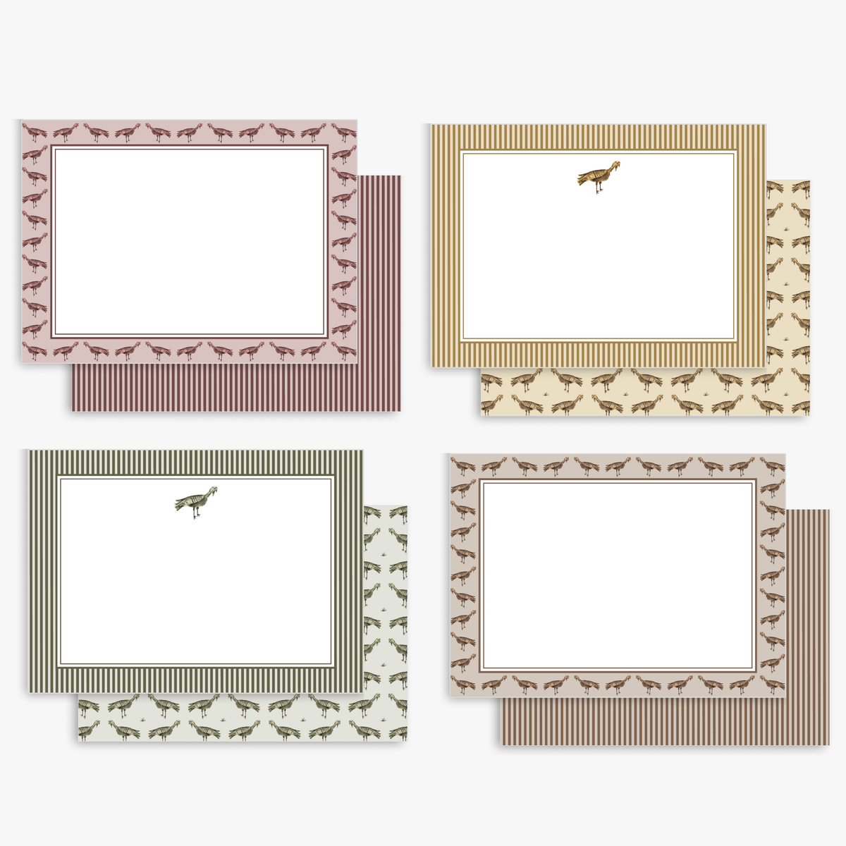 Tonal Turkeys Note Card Set