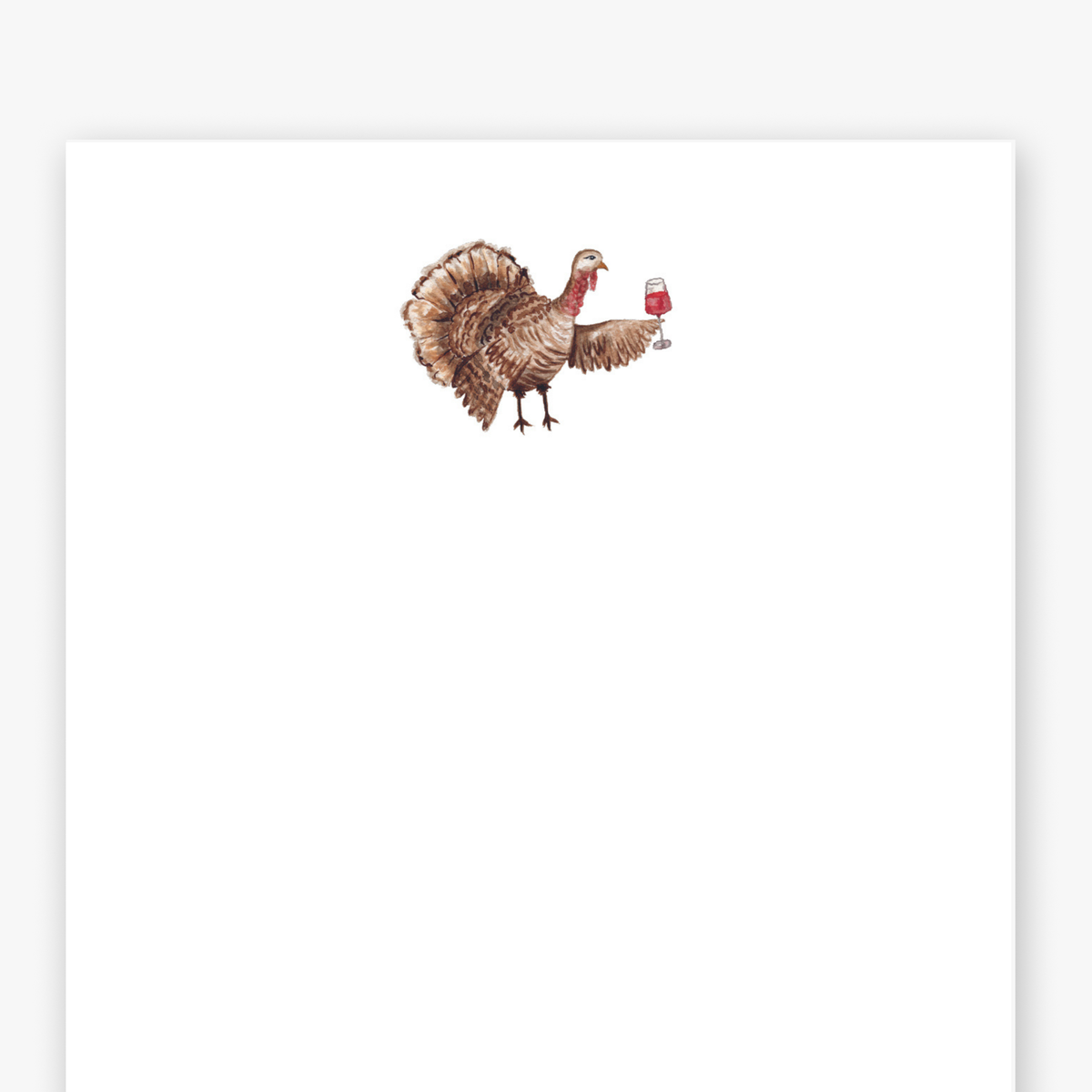 Turkey with Wine Icon Notepad