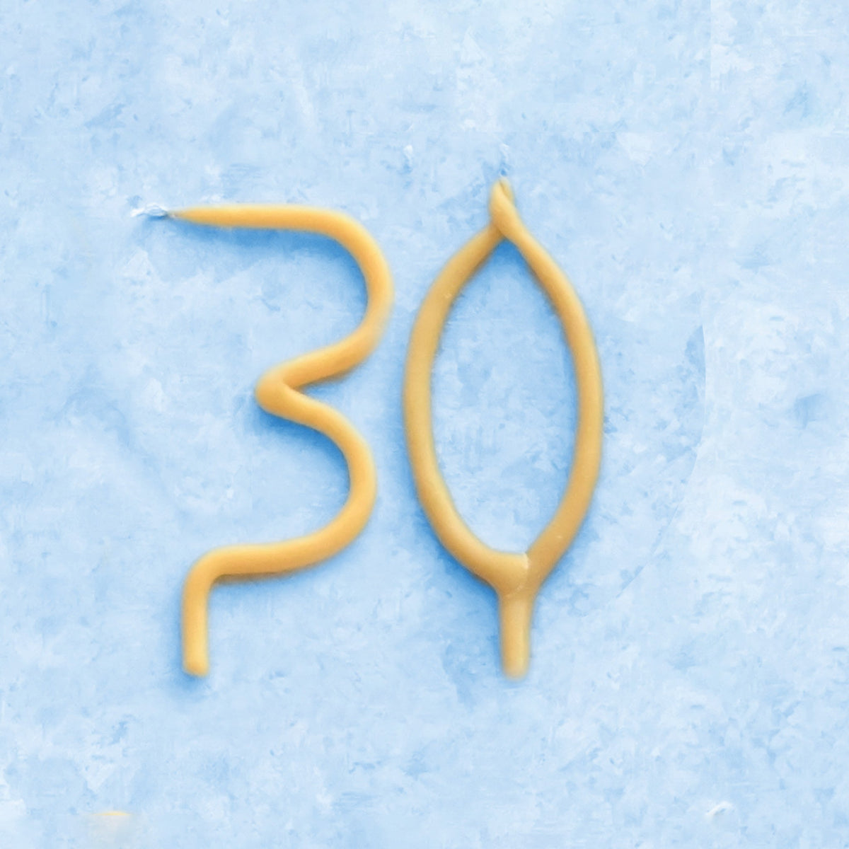 30th Birthday Beeswax Number Candle Set