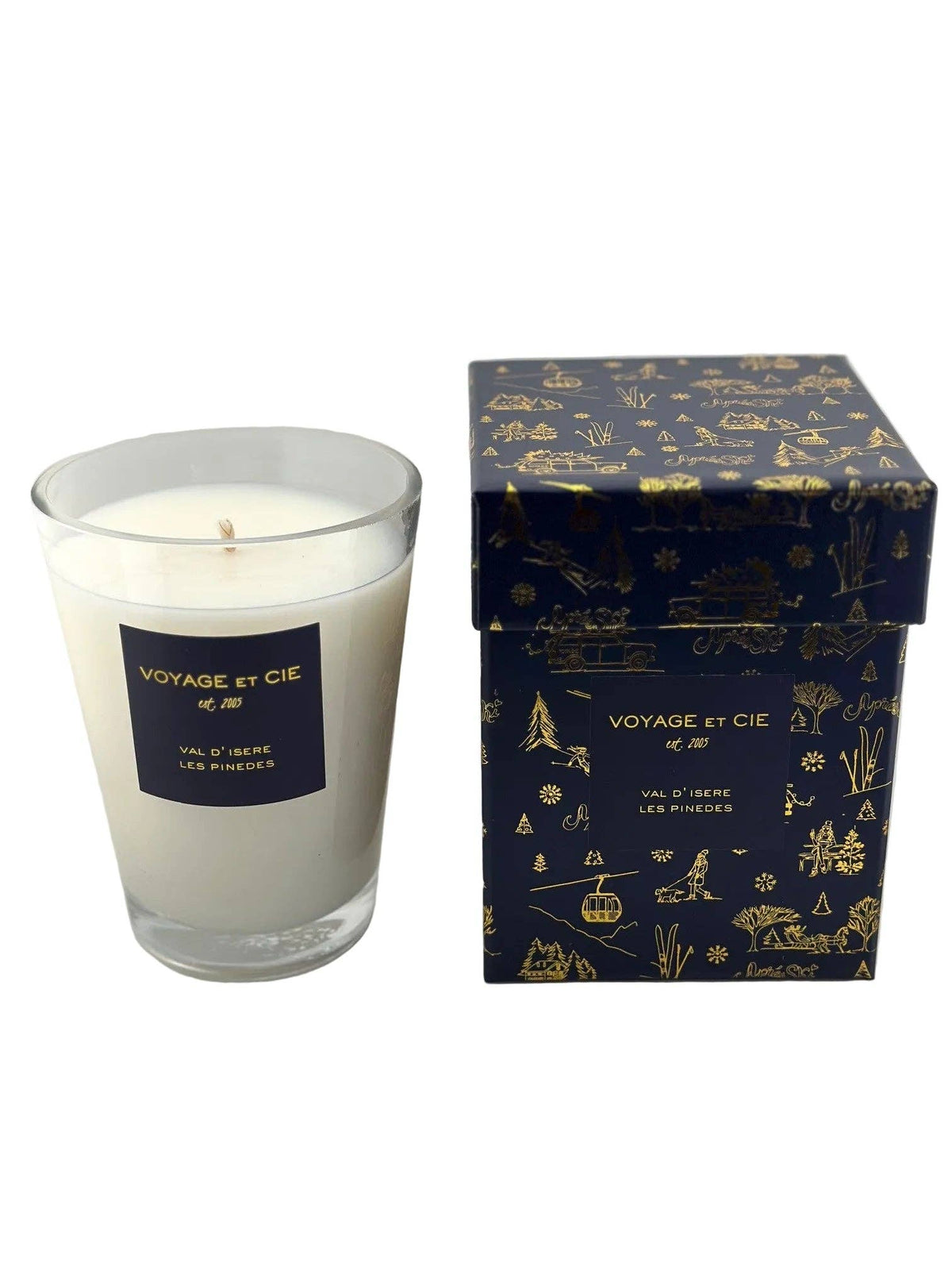 6" French Cut Vase Candle - Après Ski Collection - Les Pinedes