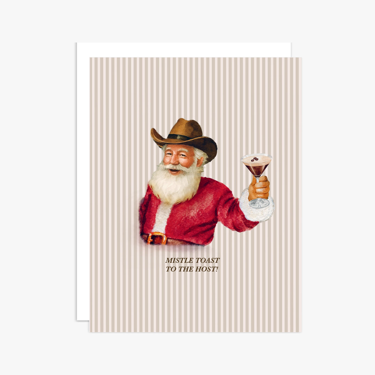 "Mistle Toast to the Host" Greeting Card