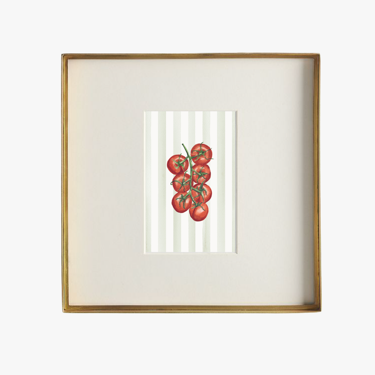 Tomato with Stripes Art Print