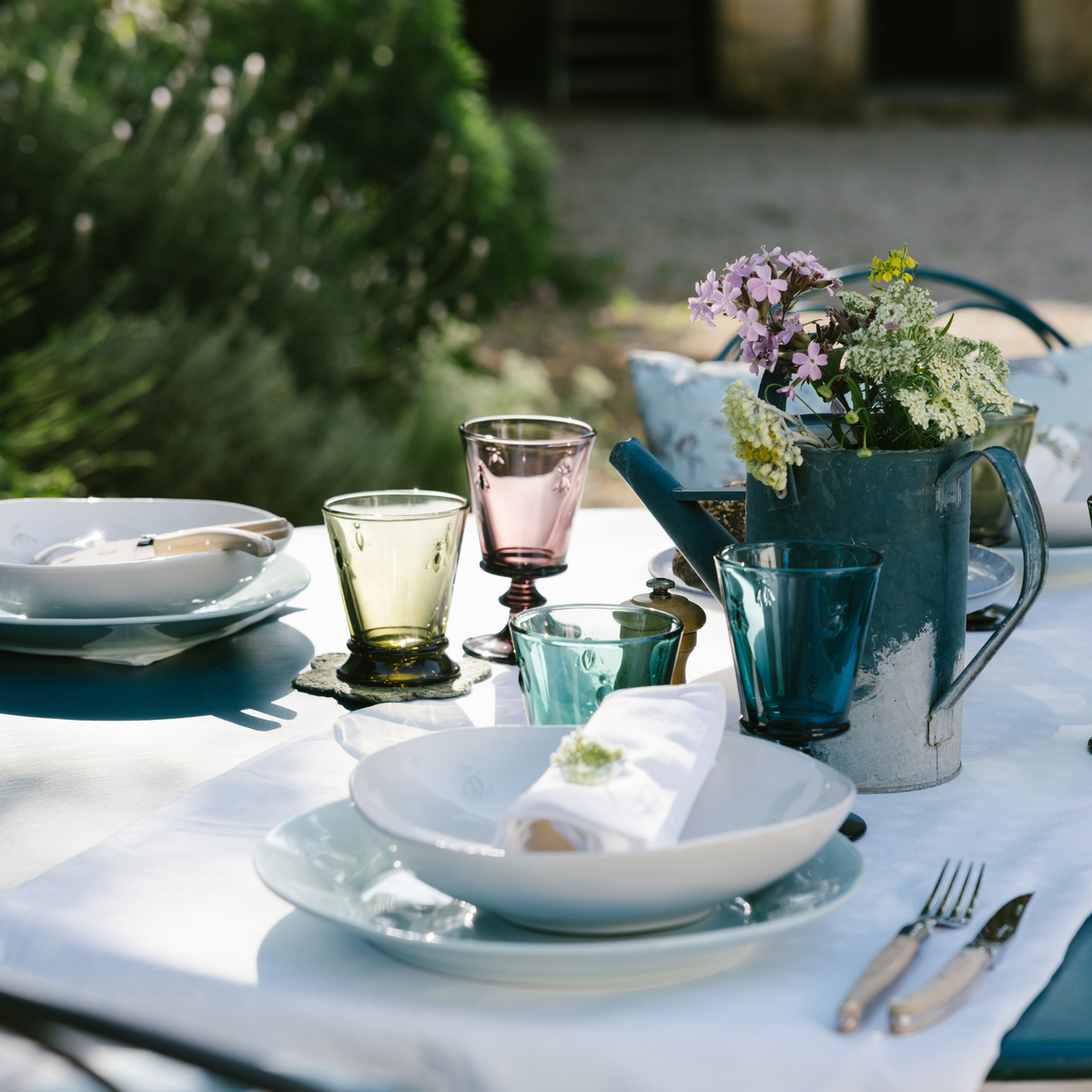 Bee Ceramic Pasta Plate Set- 4