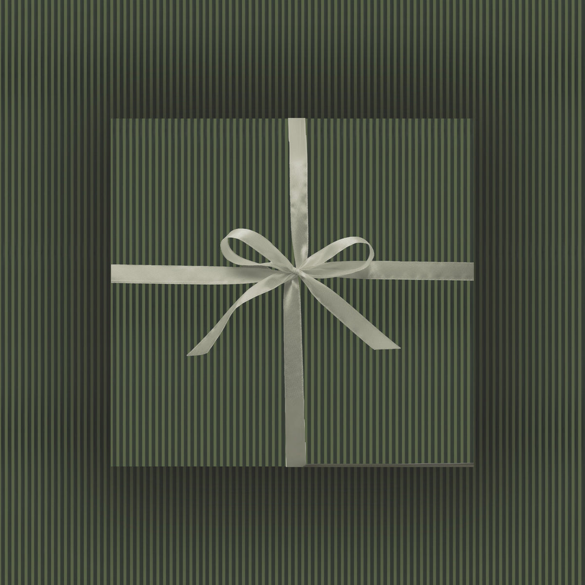 Green Pinstripe Wrapping Paper