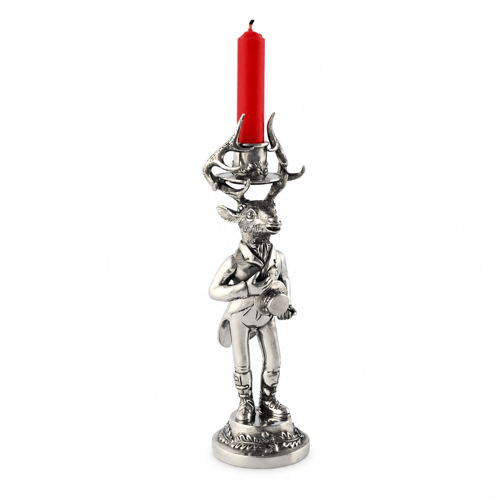 Gentleman Elk Short Candlestick