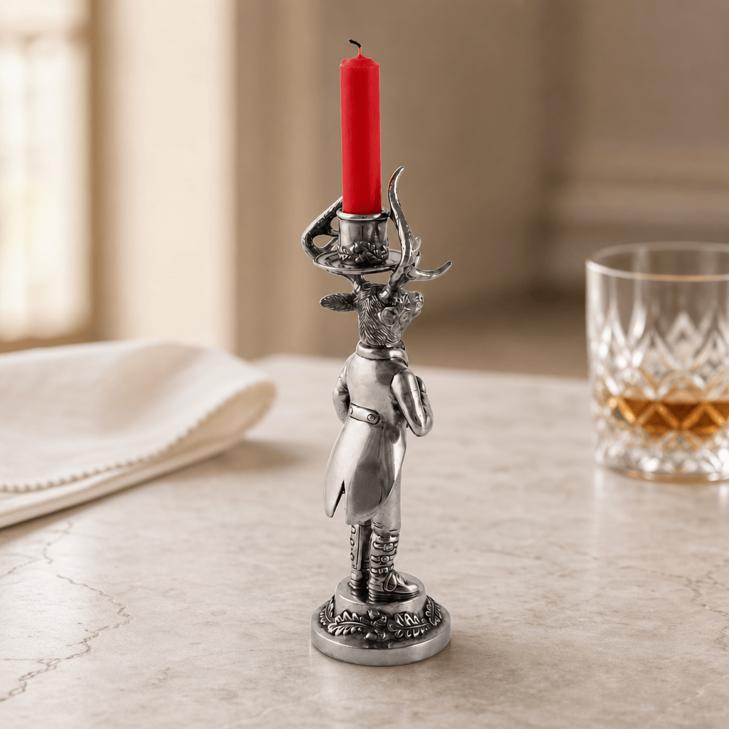 Gentleman Elk Short Candlestick