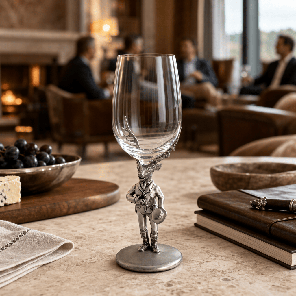 Gentleman Elk Wine Glass