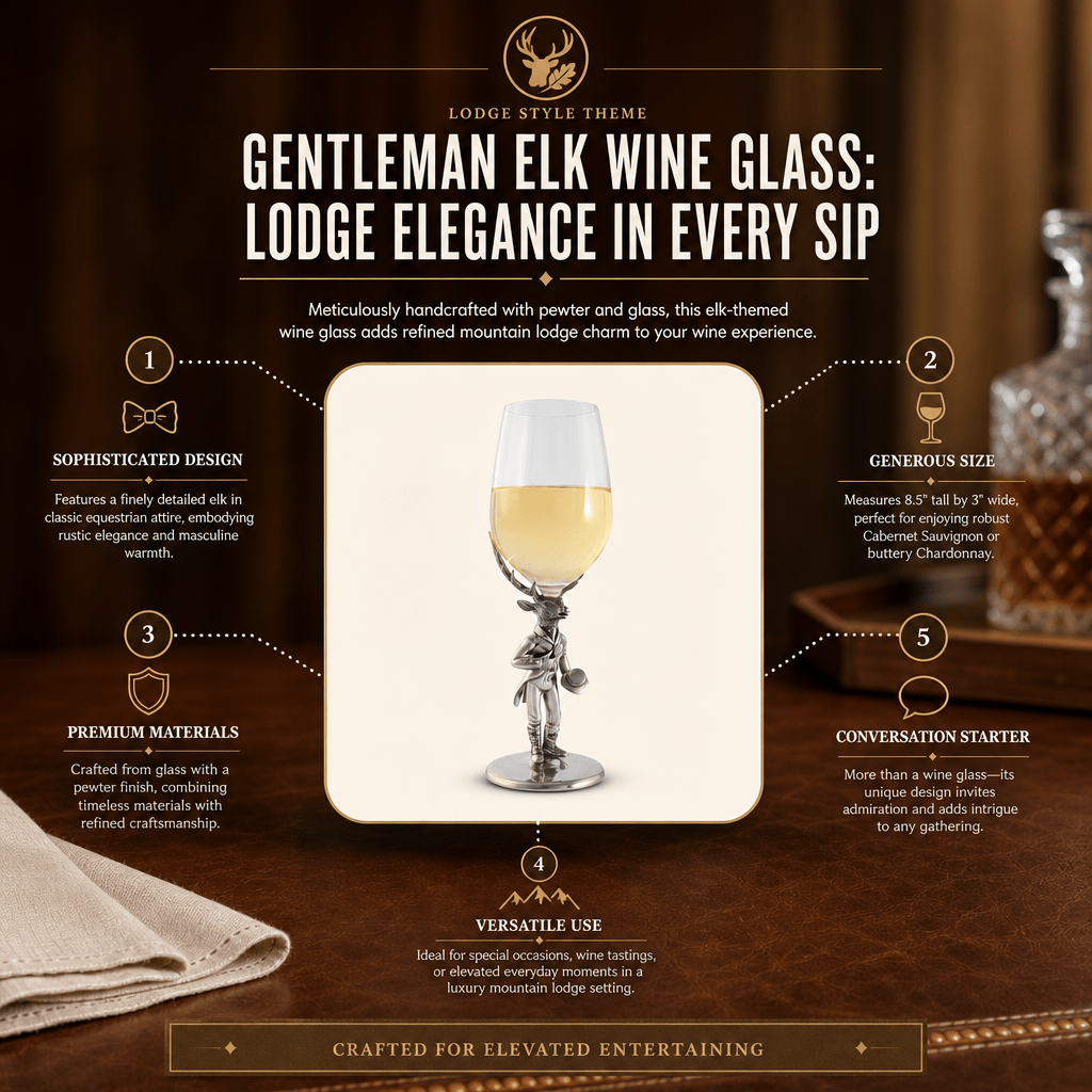 Gentleman Elk Wine Glass
