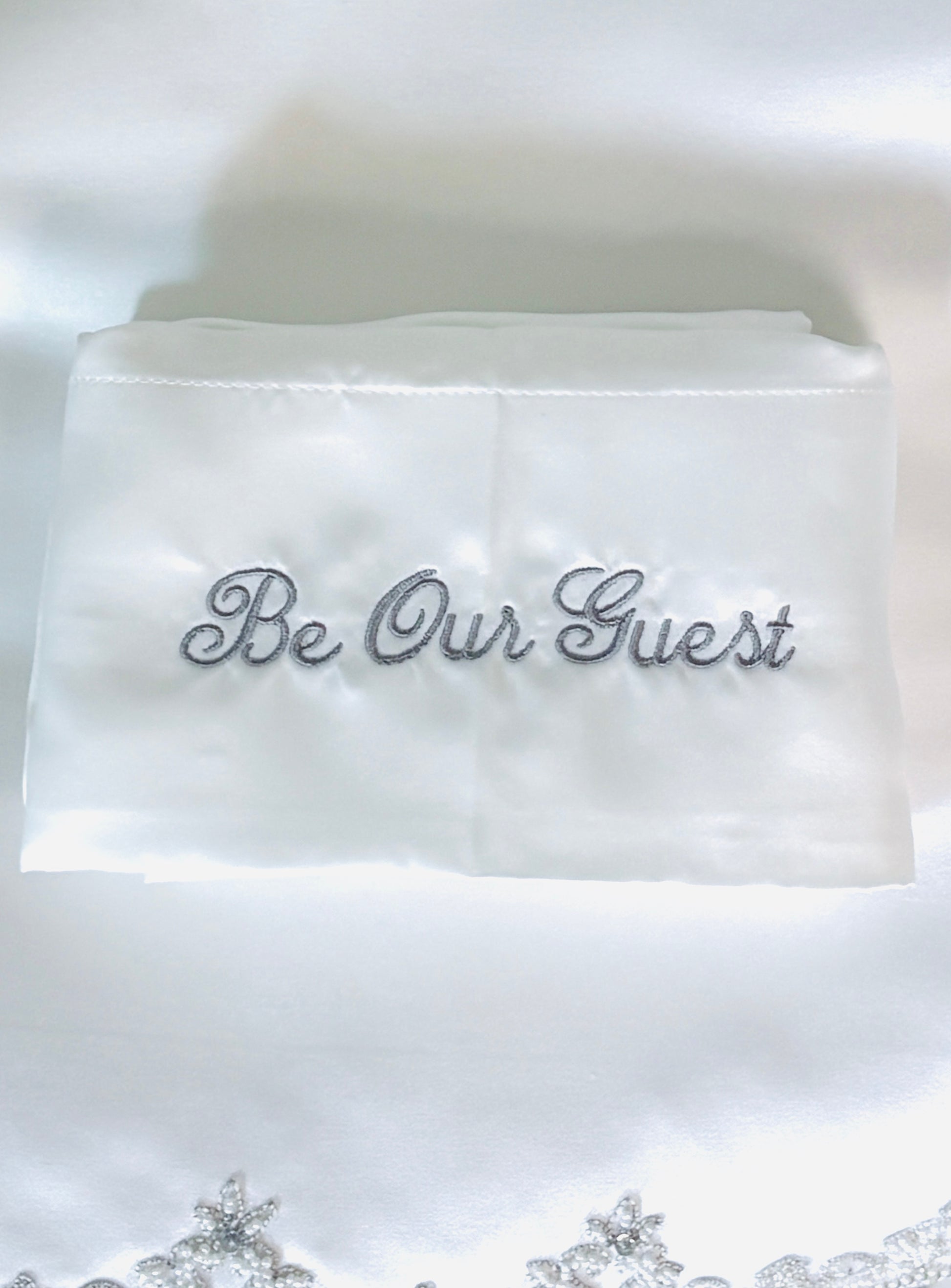 White Satin Pillow Case