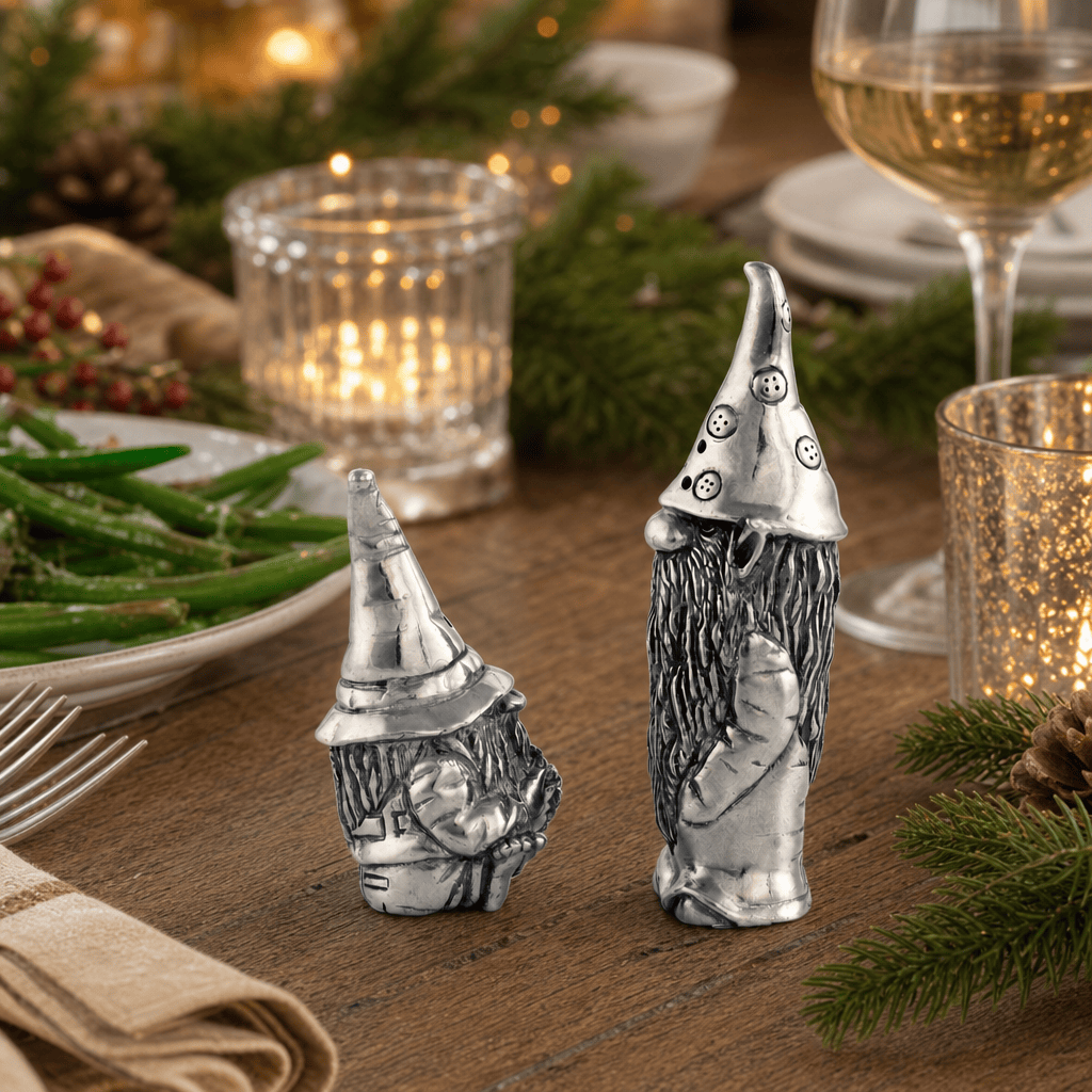 Gnome Pewter Salt and Pepper