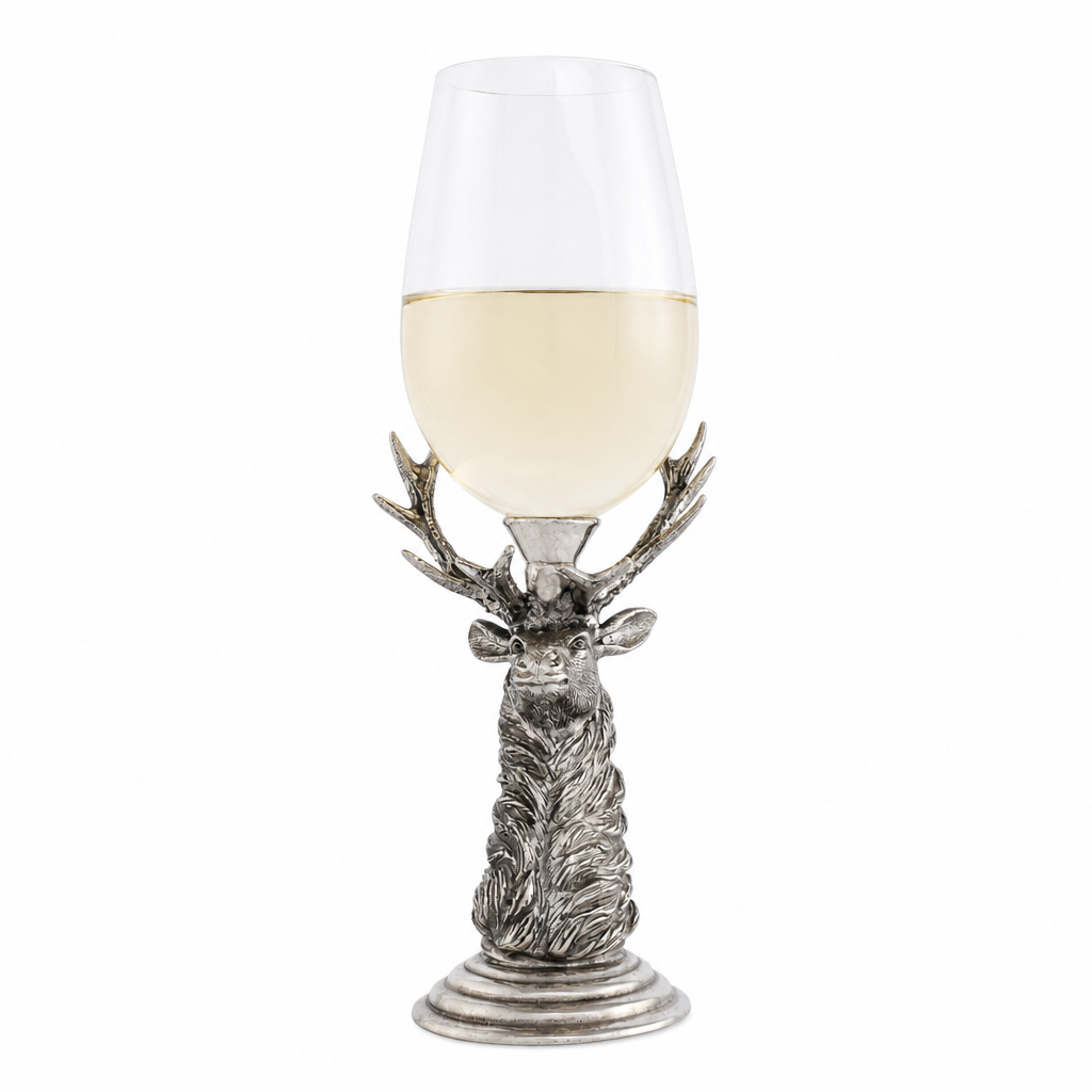 Pewter Elk Stemware