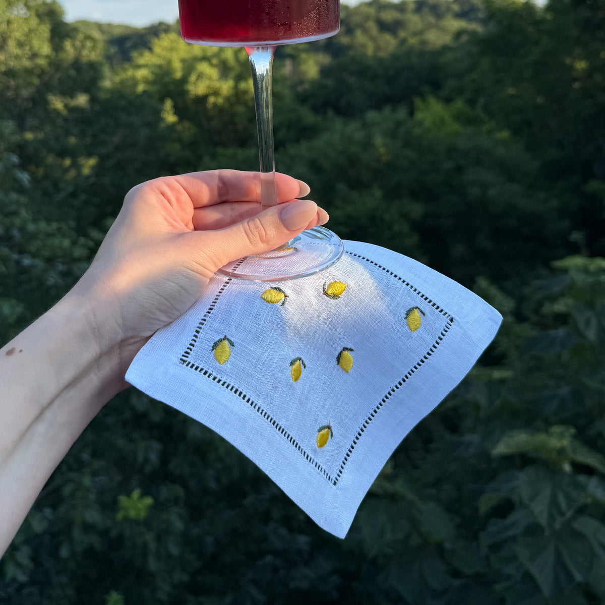 Lemon Cocktail Napkins