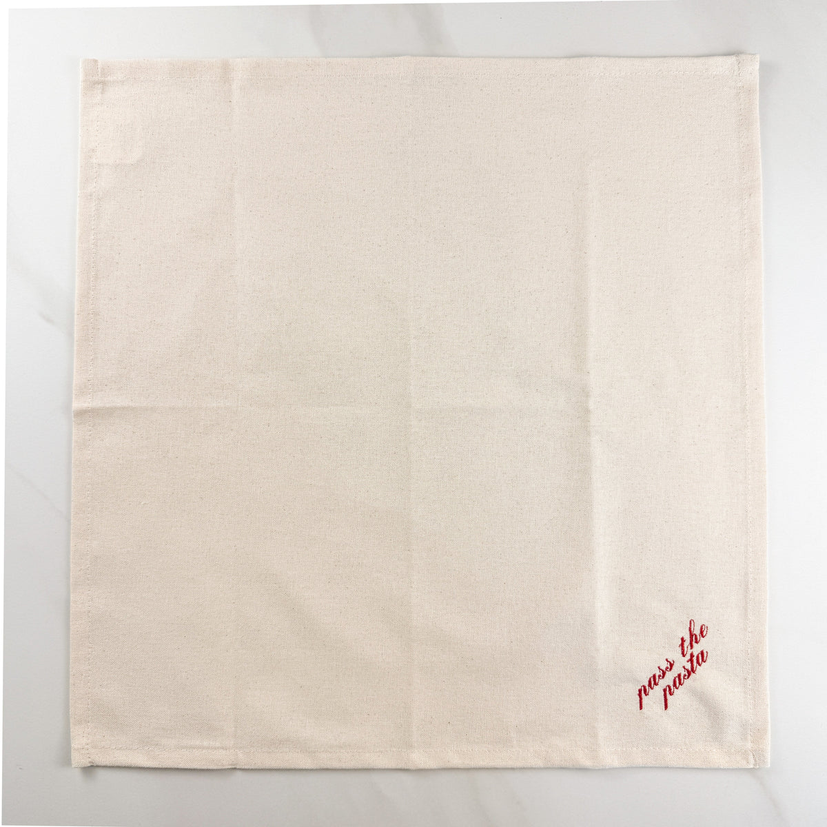 Italian Sayings Embroidered Dinner Napkins