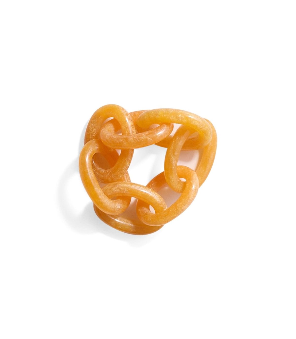 Interwoven Yellow Napkin Ring (Set of 4)