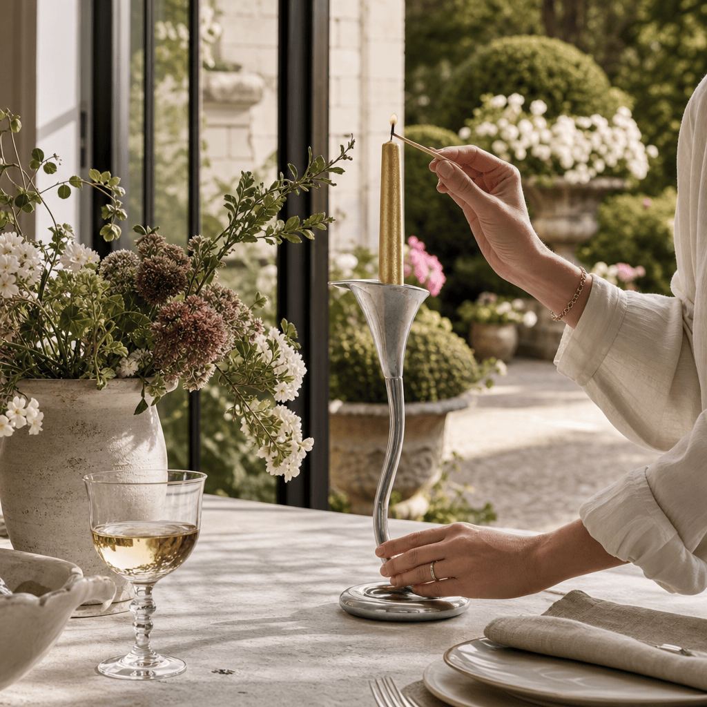 Lily Candlestick Tall
