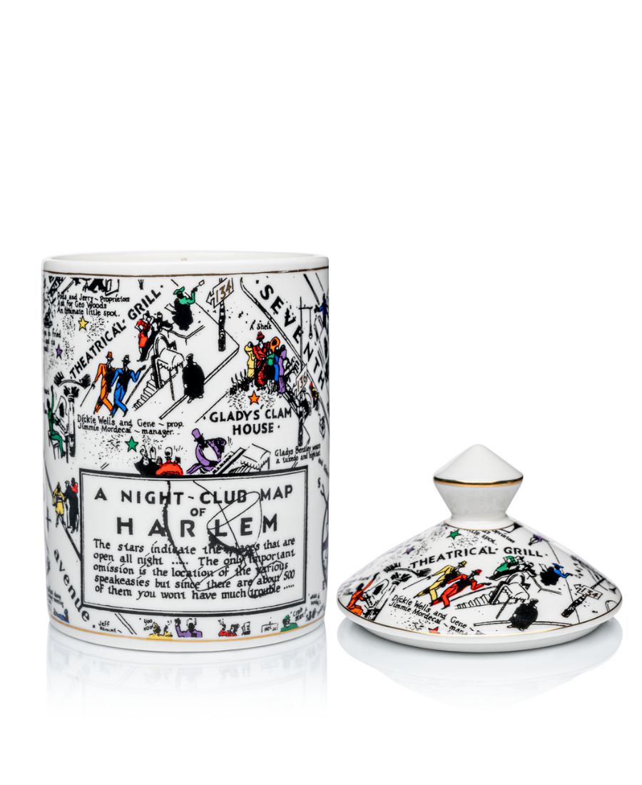 Langston Nightclub Map Ceramic Luxury Candle
