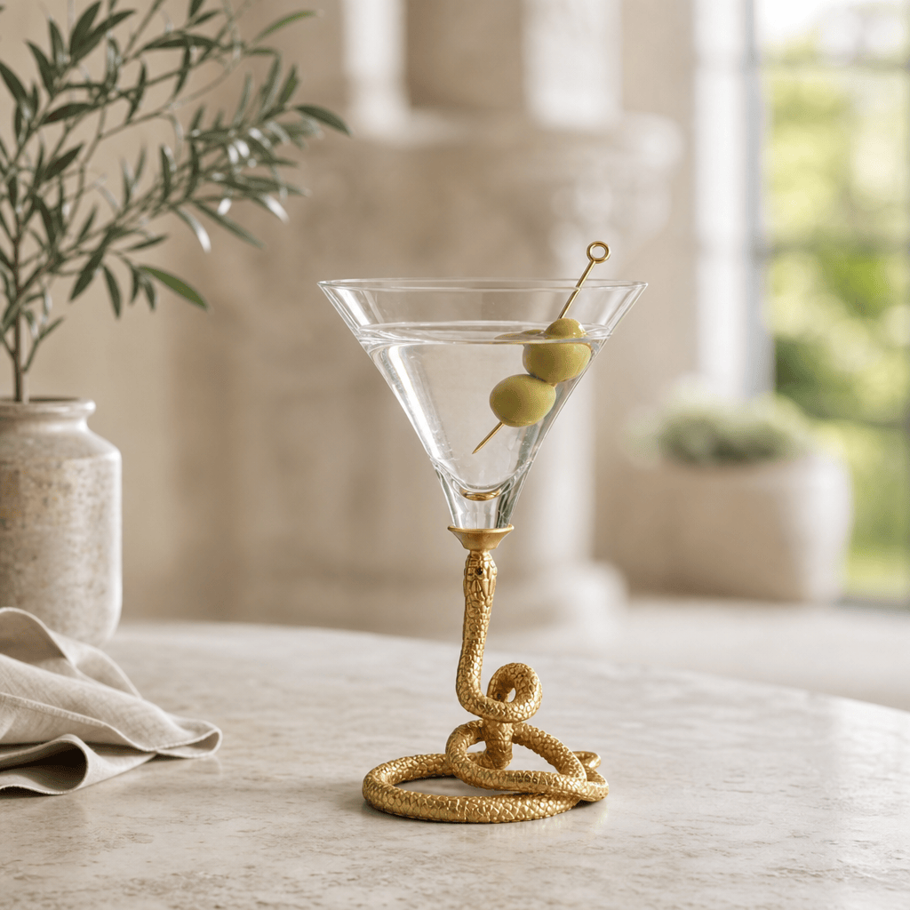 Snake Cocktail / Martini Glass