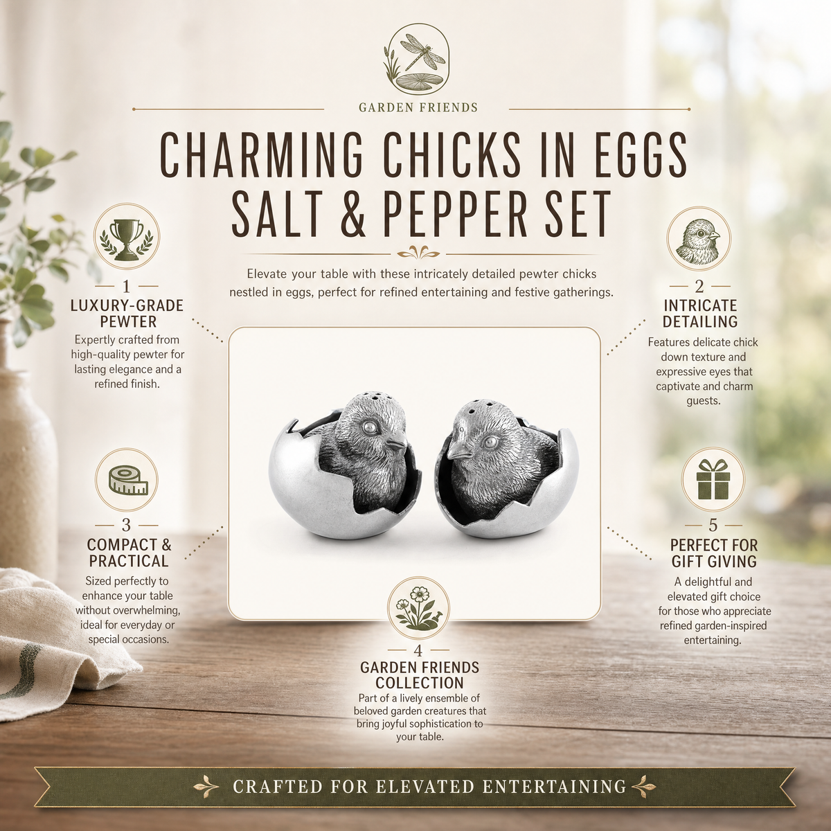 Chicks in Eggs Salt & Pepper Set