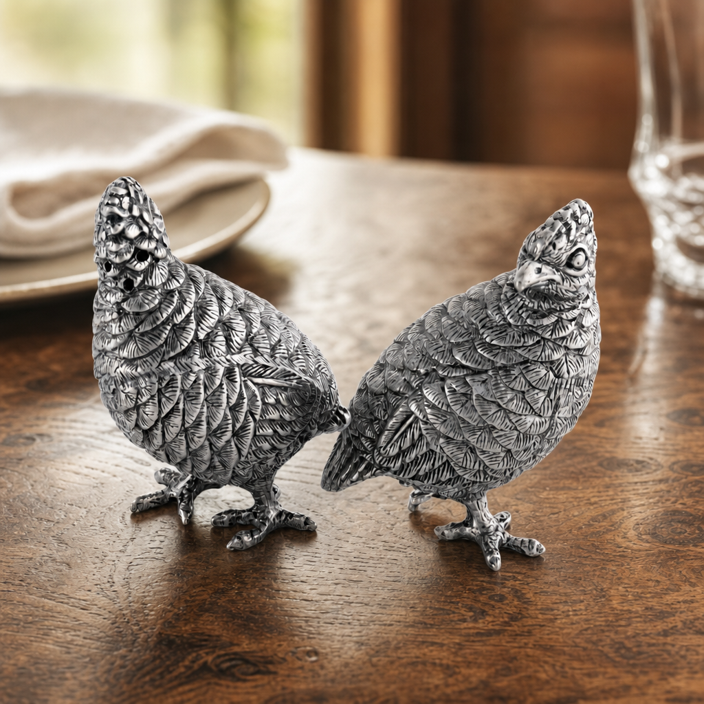 Standing Quails Salt & Pepper Set