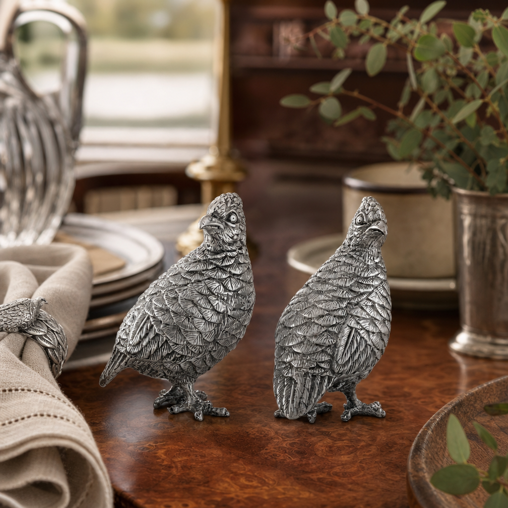 Standing Quails Salt & Pepper Set
