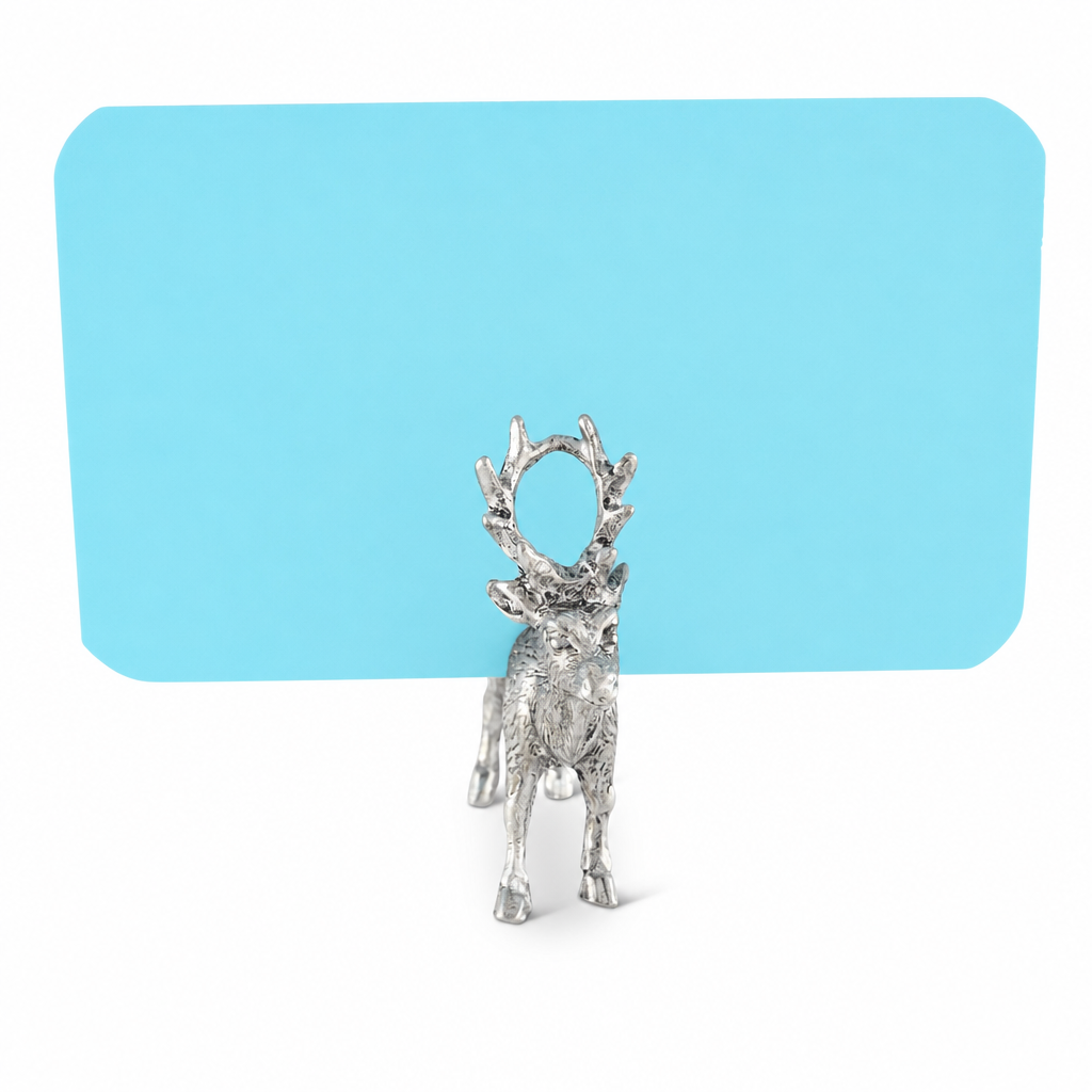 Pewter Deer Place Card Holder