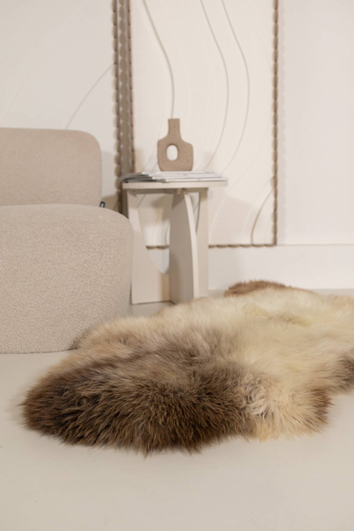 Van Buren Texel Sheep Skin - Blue Grey