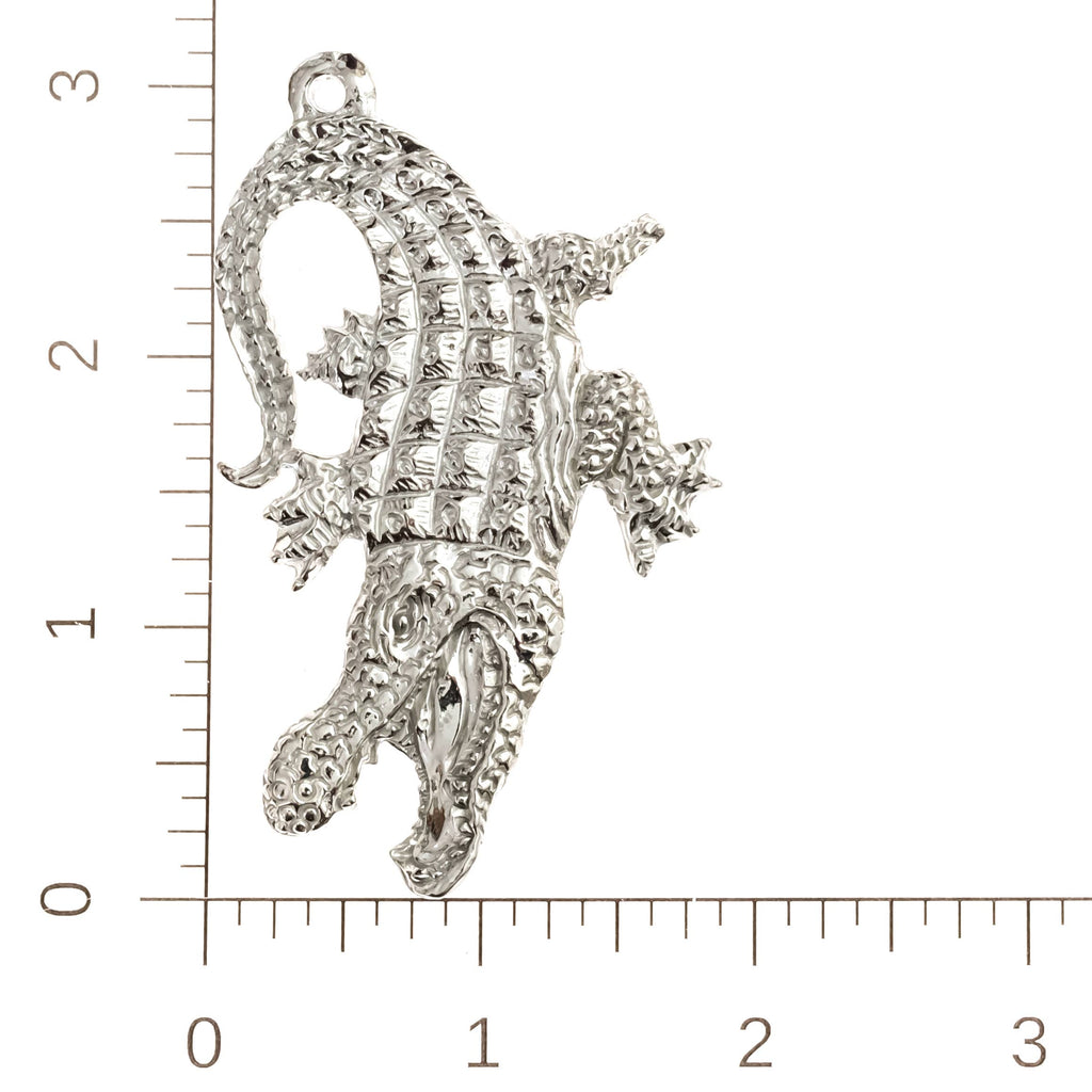 Pewter Alligator Ornament