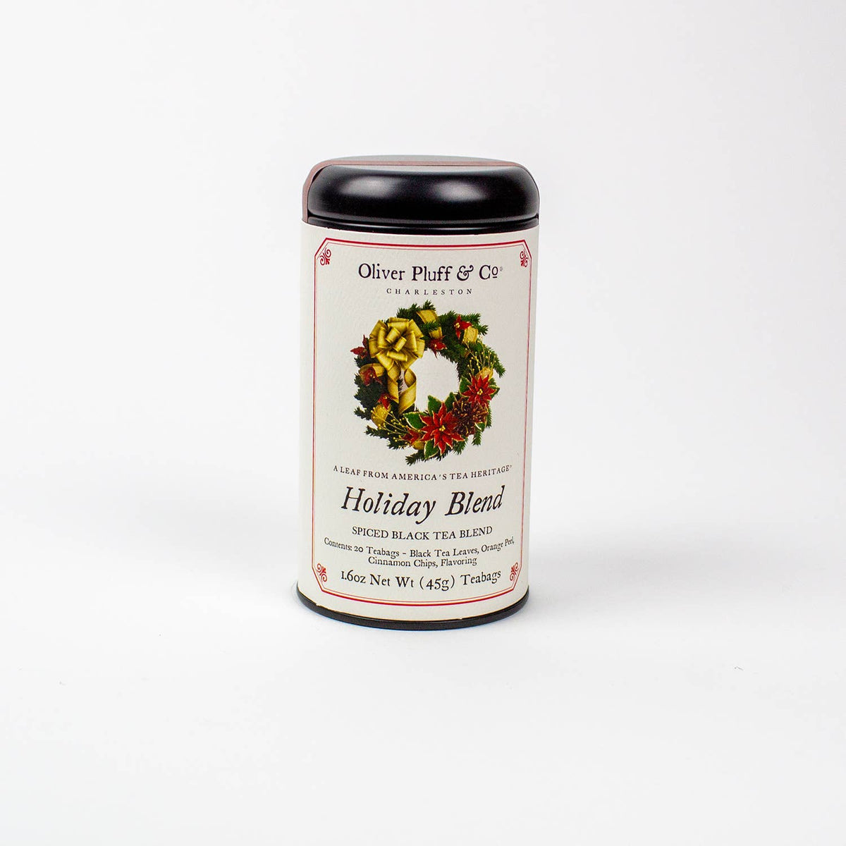 Oliver Pluff's Holiday Blend - Tea Bags in Signature Tea Tin 1.6 oz