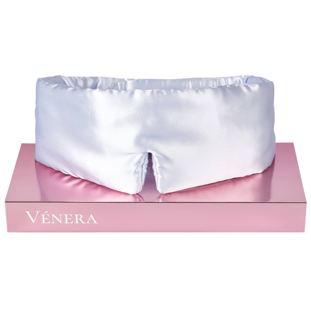 100% Organic Pure Silk Cloud Eye Mask - Hologen Blue - Maison and Mer