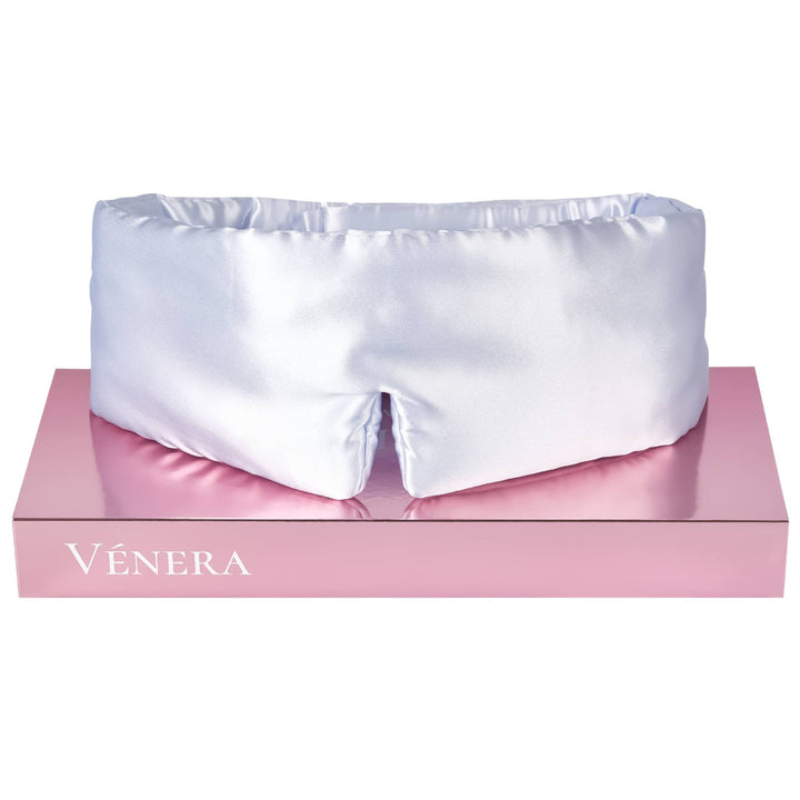 100% Organic Pure Silk Cloud Eye Mask - Hologen Blue - Maison and Mer