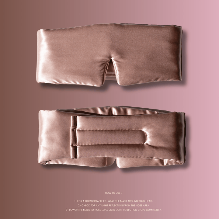 100% Organic Pure Silk Cloud Sleep Mask - Pink - Maison and Mer