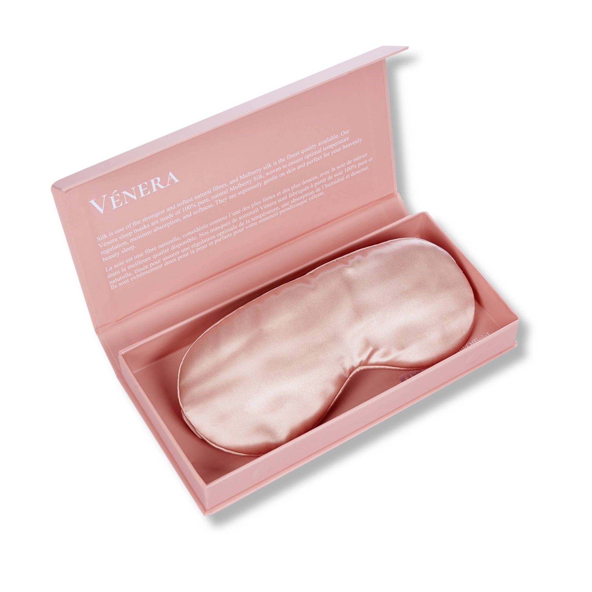 100% Organic Pure Silk Sleep Mask - Pink - Maison and Mer