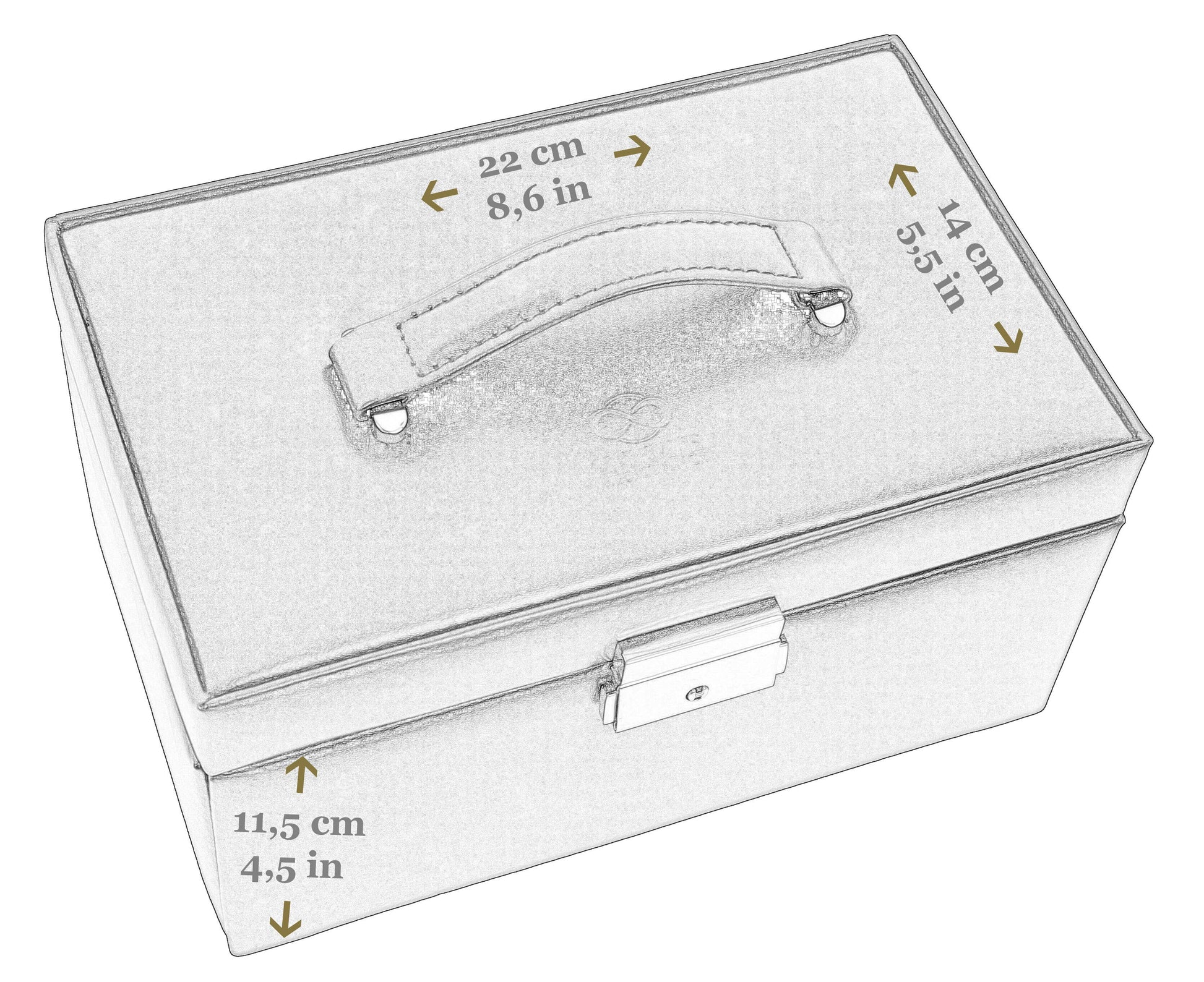 Italian Leather Jewelry Box - Beloved