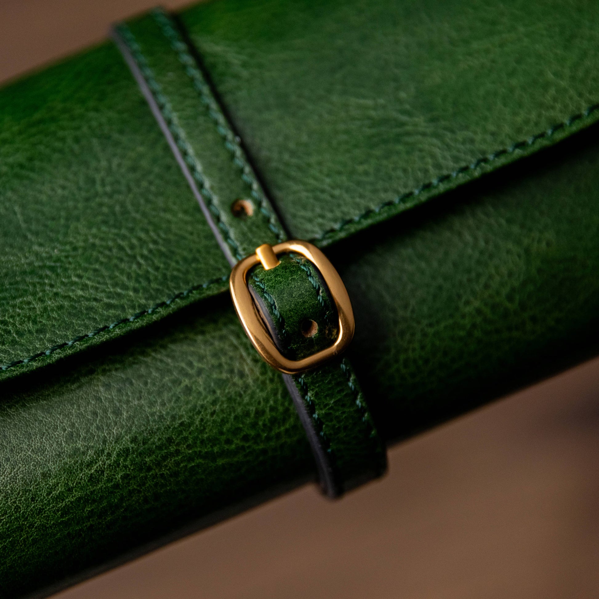 Estuche de viaje enrollable de cuero para joyas - Madame Bouvary