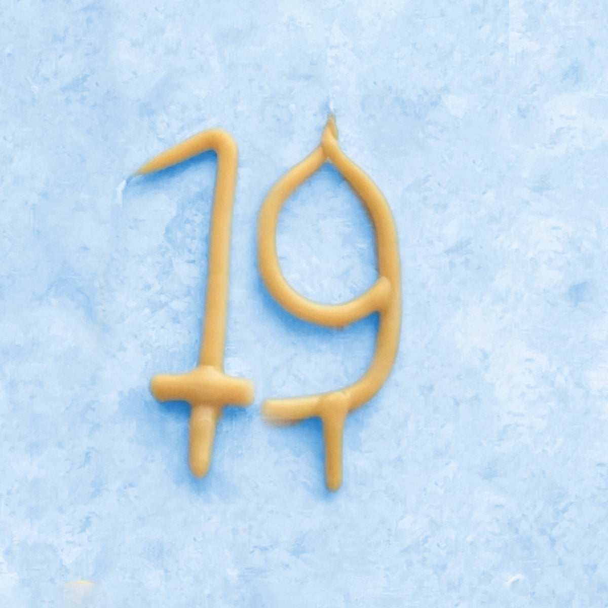 19th Birthday Beeswax Number Candle Set