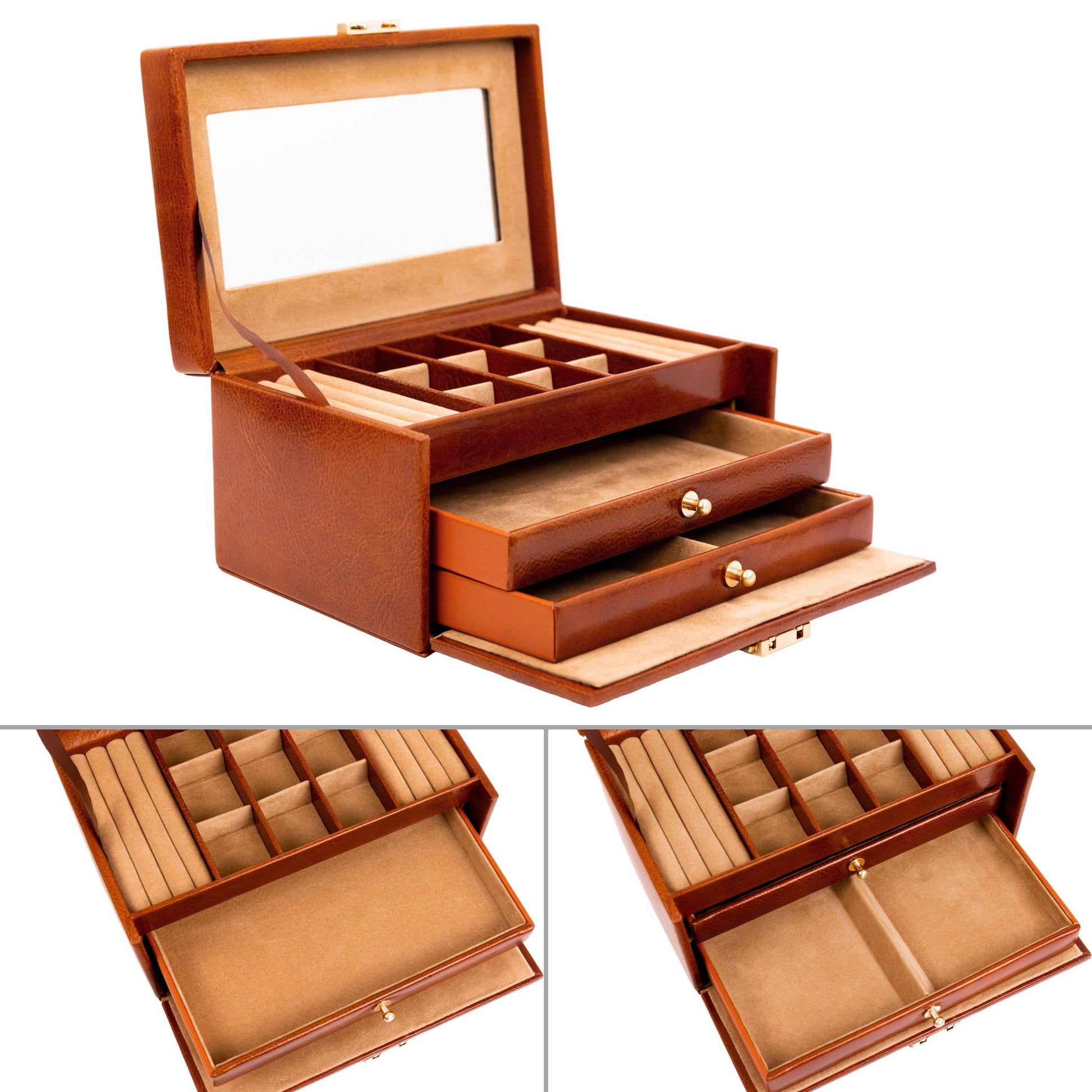 Italian Leather Jewelry Box - Beloved