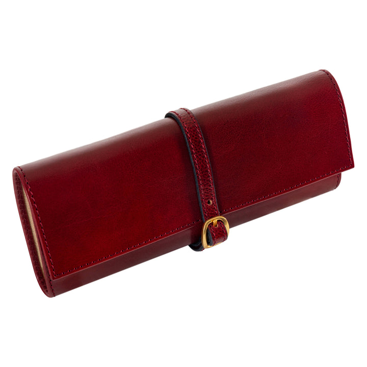 Estuche de viaje enrollable de cuero para joyas - Madame Bouvary