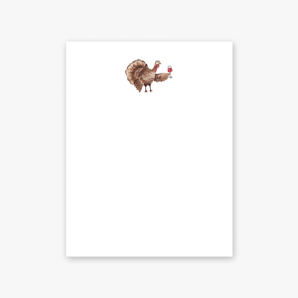 Turkey with Wine Icon Notepad