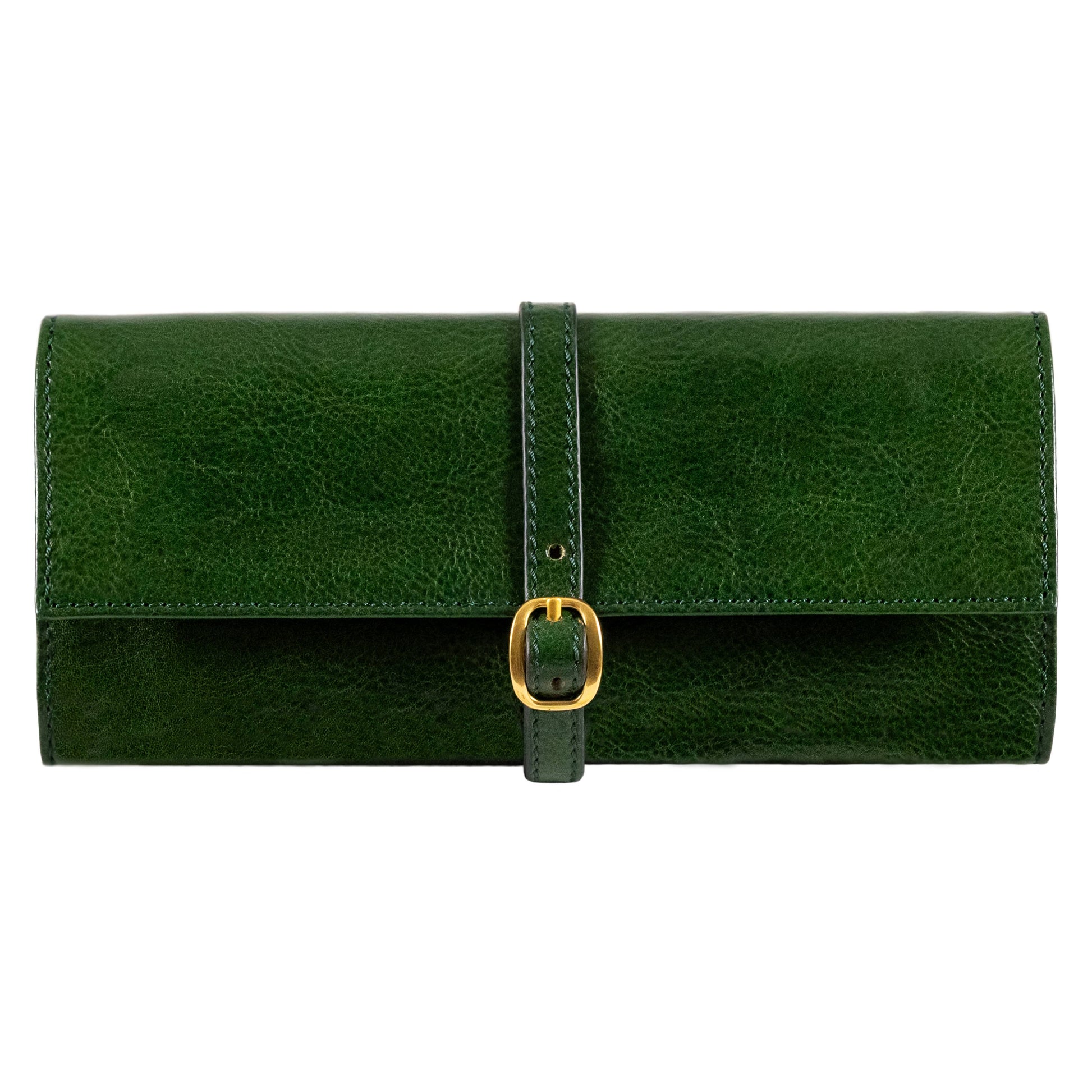 Estuche de viaje enrollable de cuero para joyas - Madame Bouvary