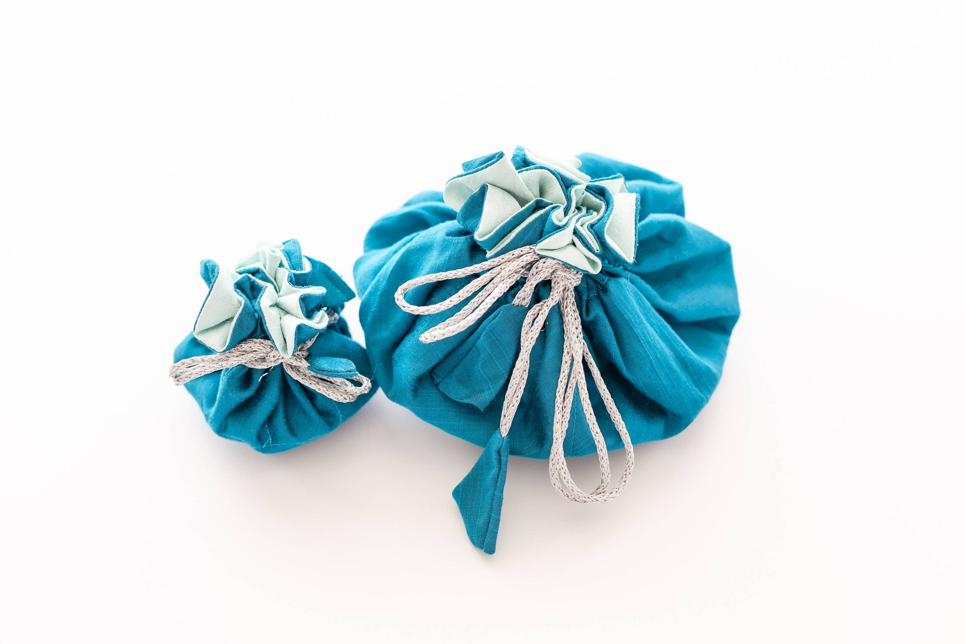 Maison Jet Set Travel Jewelry Bag Large- Turquoise/Robins Egg Blue