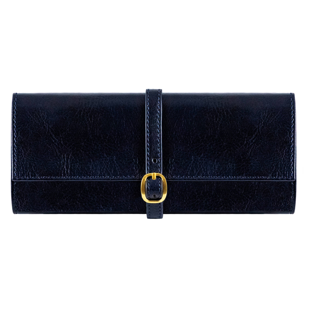 Estuche de viaje enrollable de cuero para joyas - Madame Bouvary