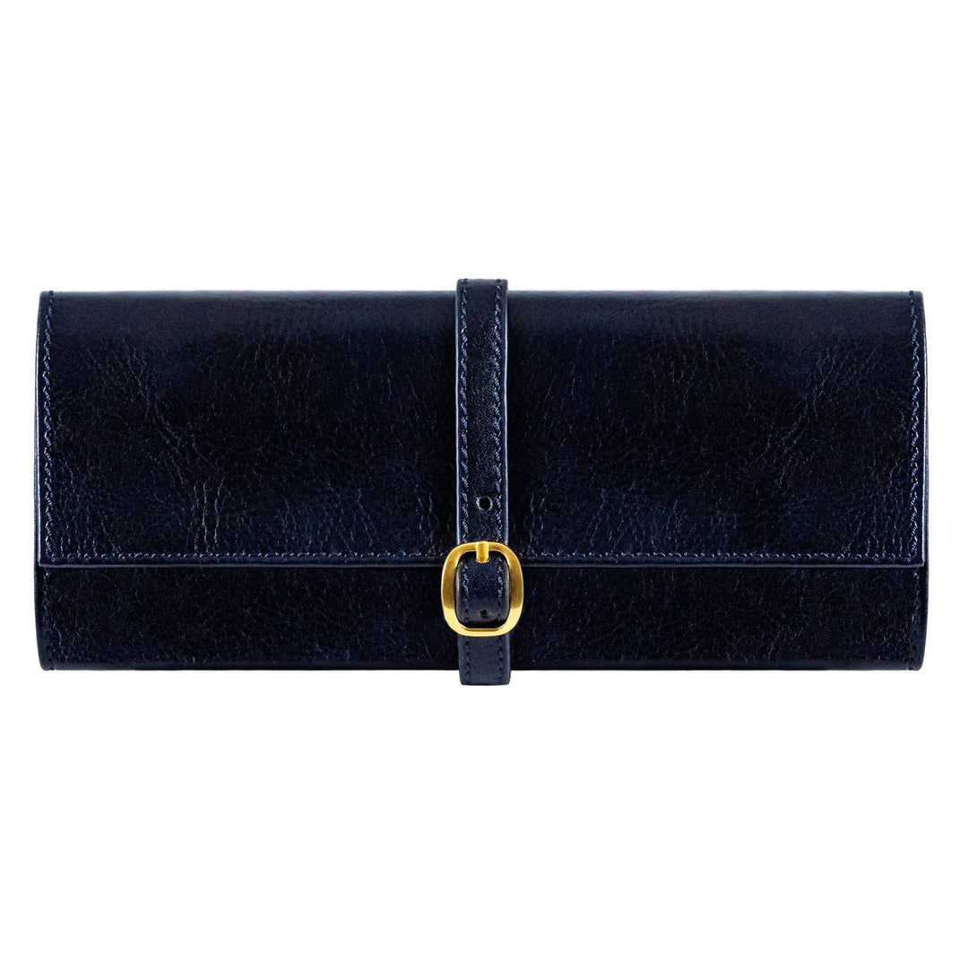Estuche de viaje enrollable de cuero para joyas - Madame Bouvary