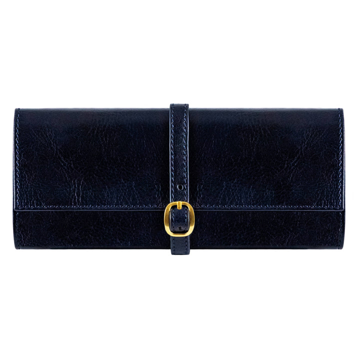 Estuche de viaje enrollable de cuero para joyas - Madame Bouvary