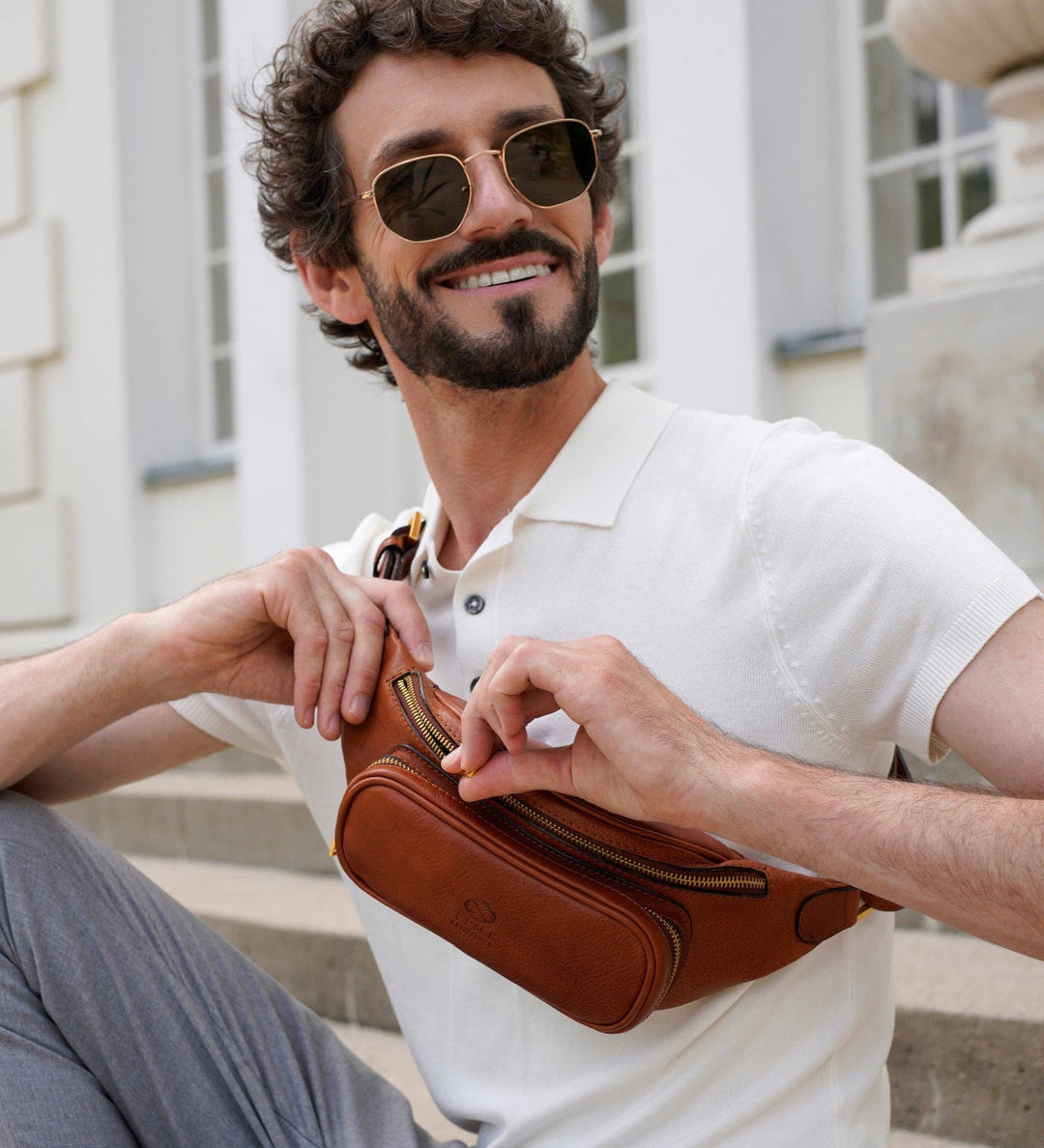 Leather Fanny Pack Belly Bag