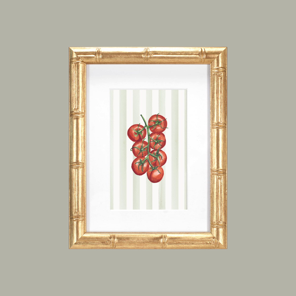 Tomato with Stripes Art Print