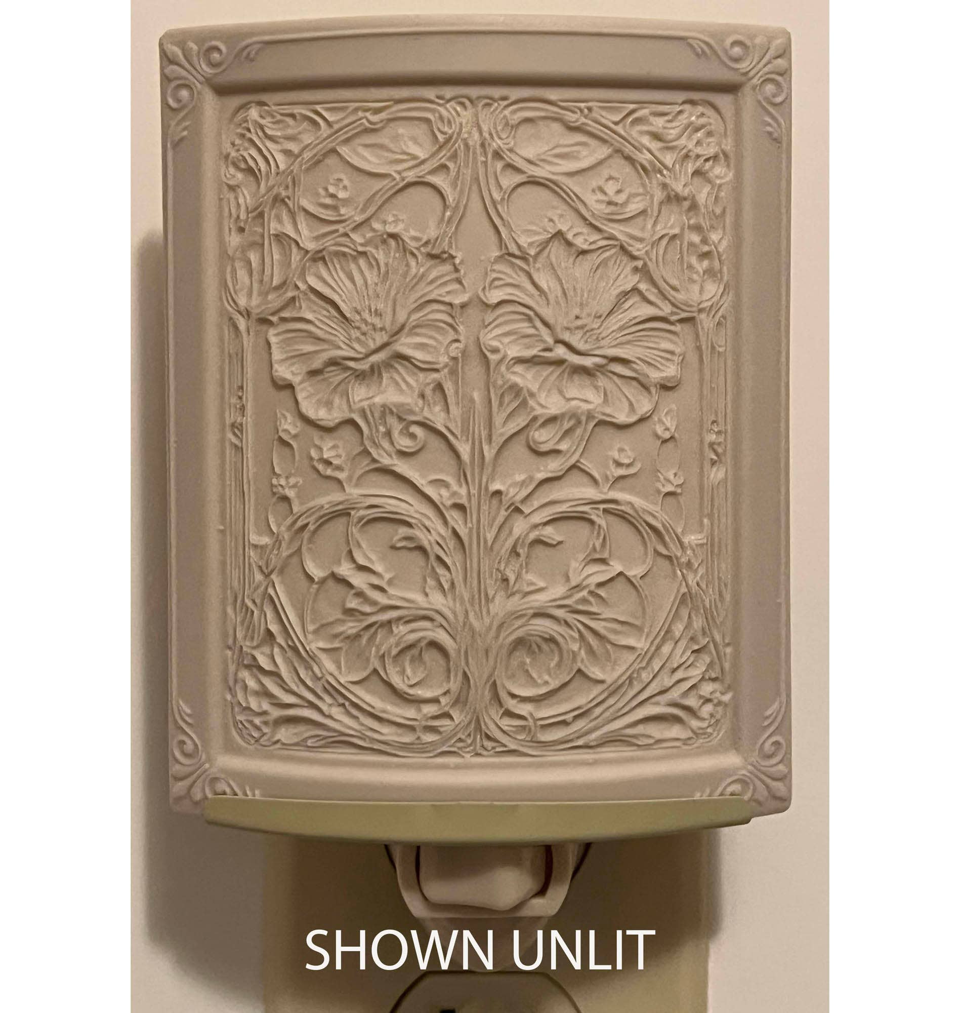 Art Nouveau Style Porcelain Lithophane Night Light