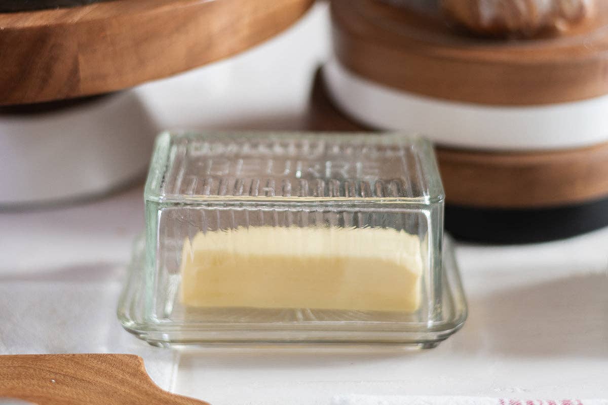 Bistro Glass Butter Dish