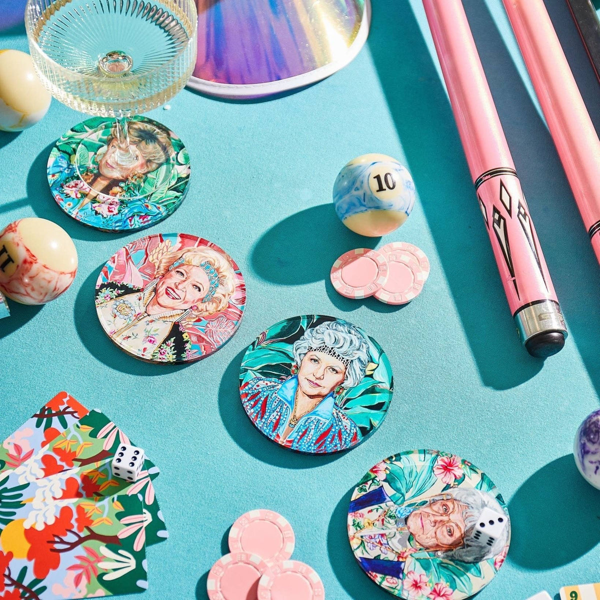 Golden Gals Coasters