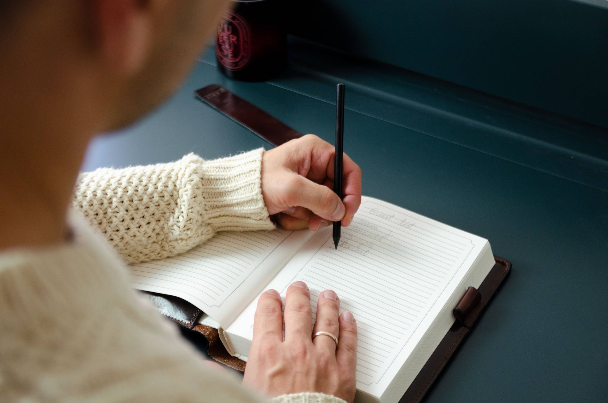 Leather Journal with A5 Notepad - The Diary of a Nobody