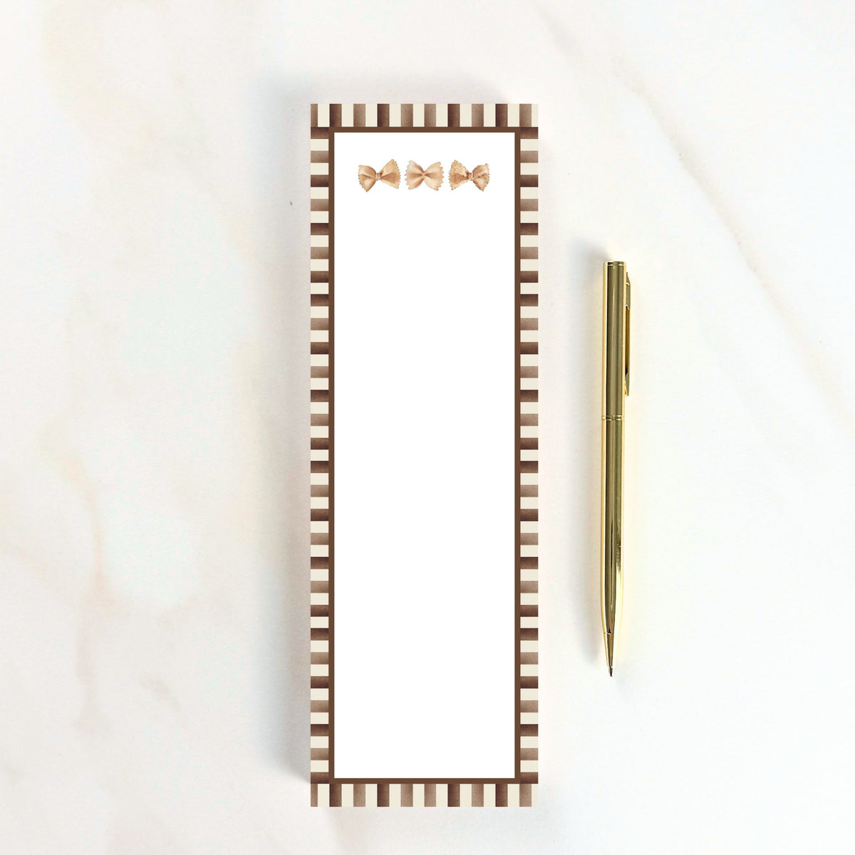 Bowtie Noodles Skinny Notepad